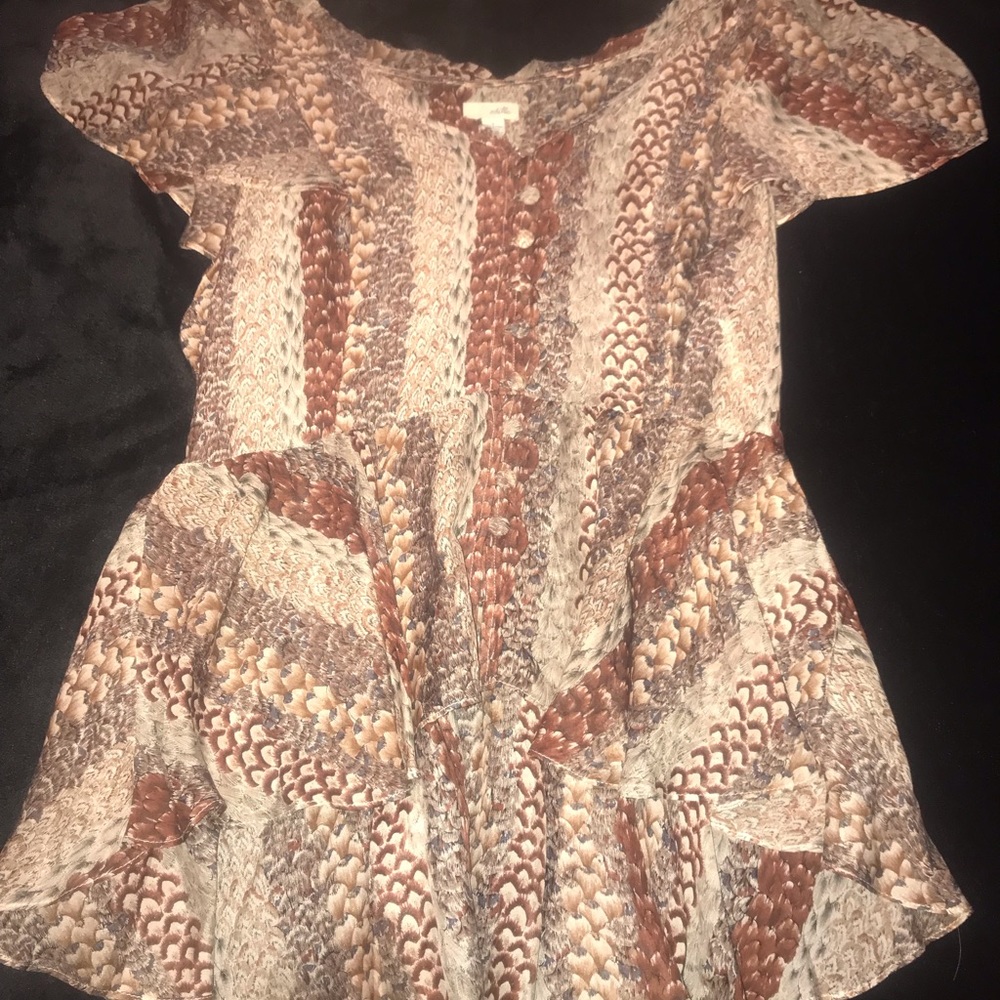 Sheer button down
